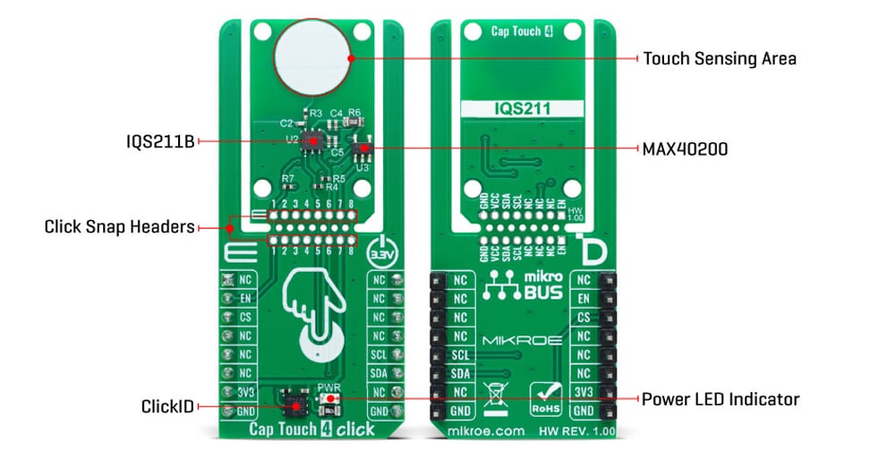 Mikroe Cap Touch 4 Click